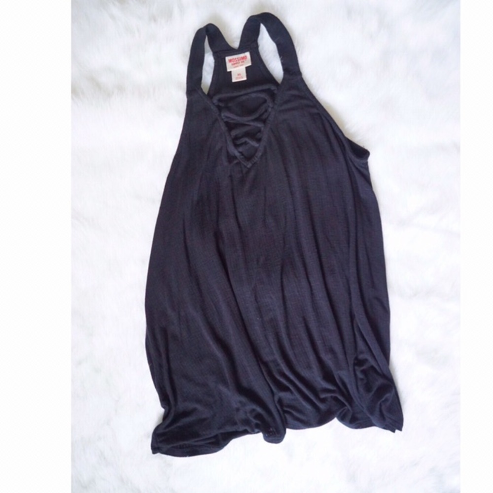 Black Flowy Halter Top Size XS / S